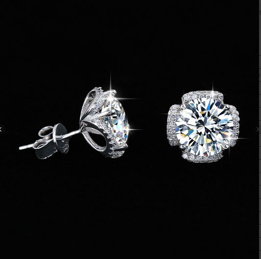 【#130】(とんぼ の はおと)S925モアサナイトのイヤリング