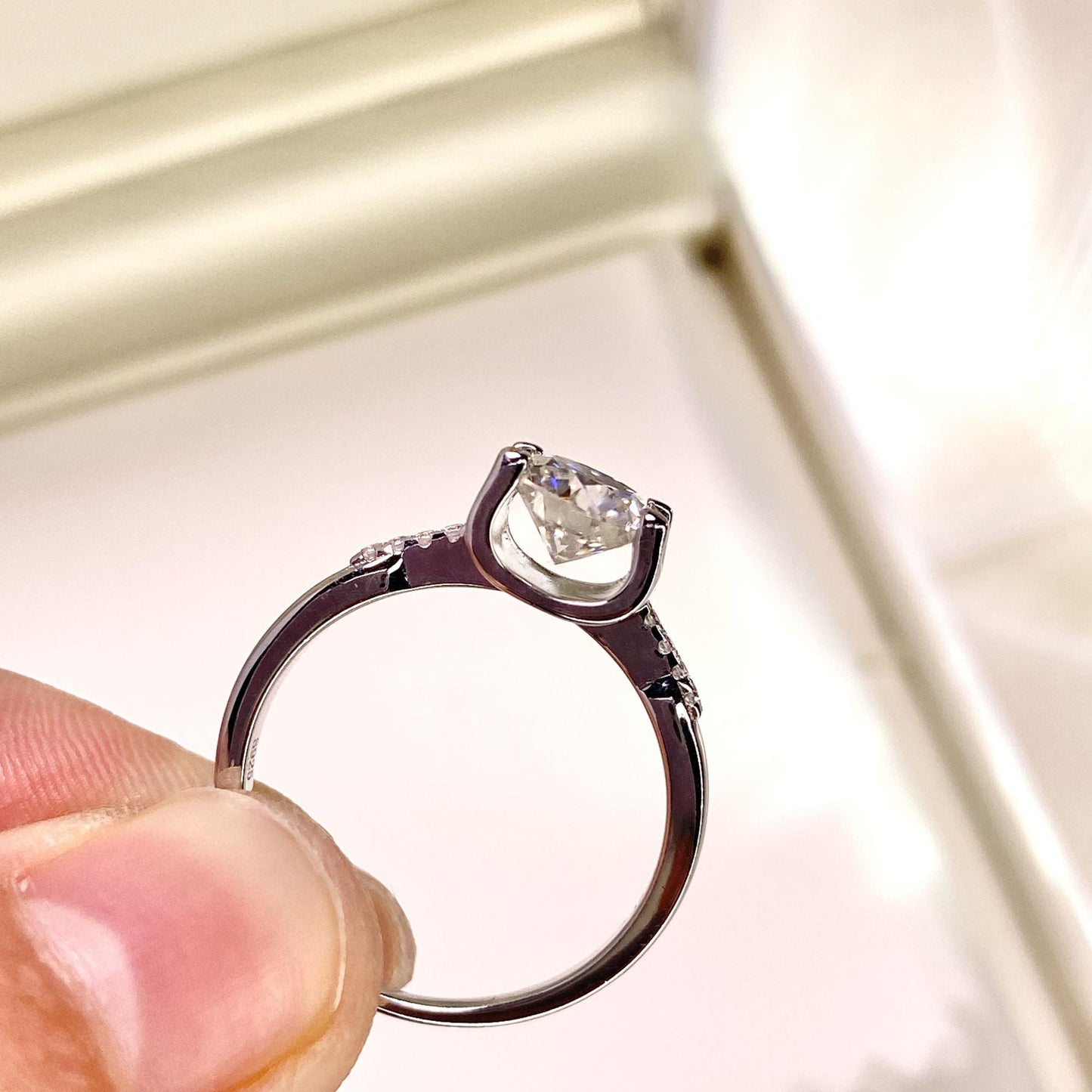 【#20】(つきすず)S925モアサナイトのリング