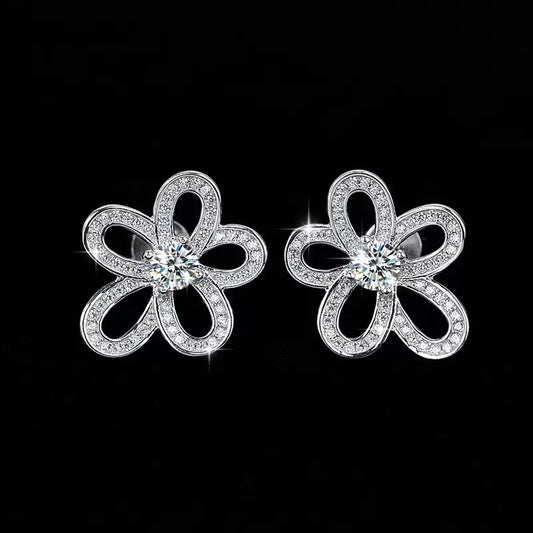 【#75】(じゅんけつのはね)S925モアサナイトのイヤリング