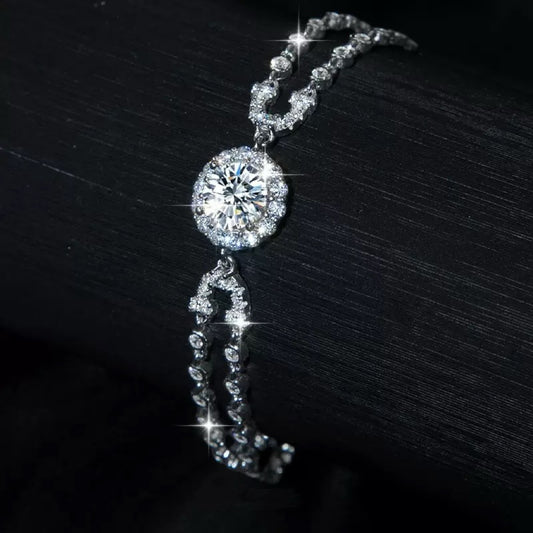 【#86】(そら の りんね)S925モアサナイトのブレスレット