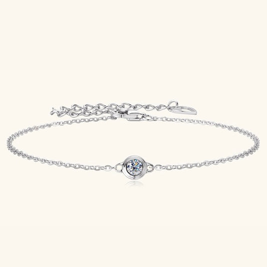 【#174】(きこ)S925モアサナイトのブレスレット