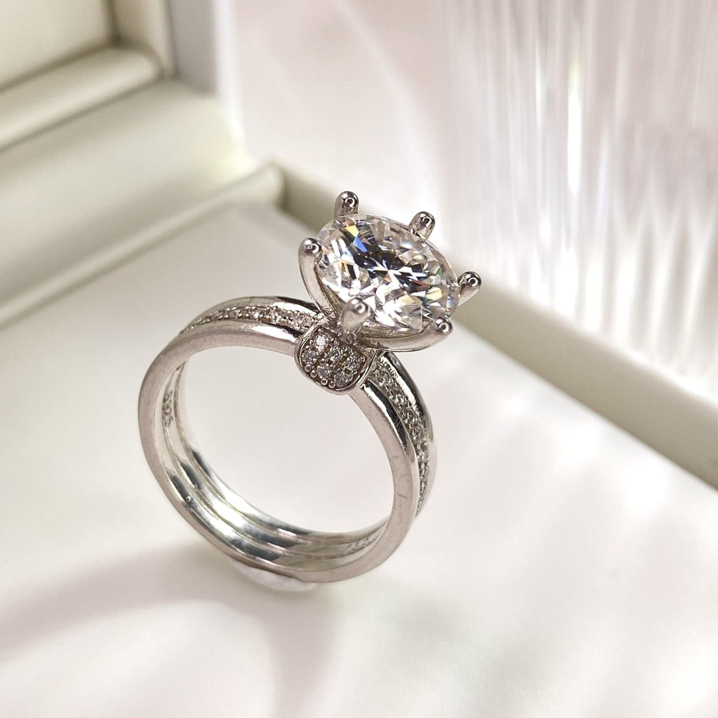 【#10】(にじいろ)S925モアサナイトのリング