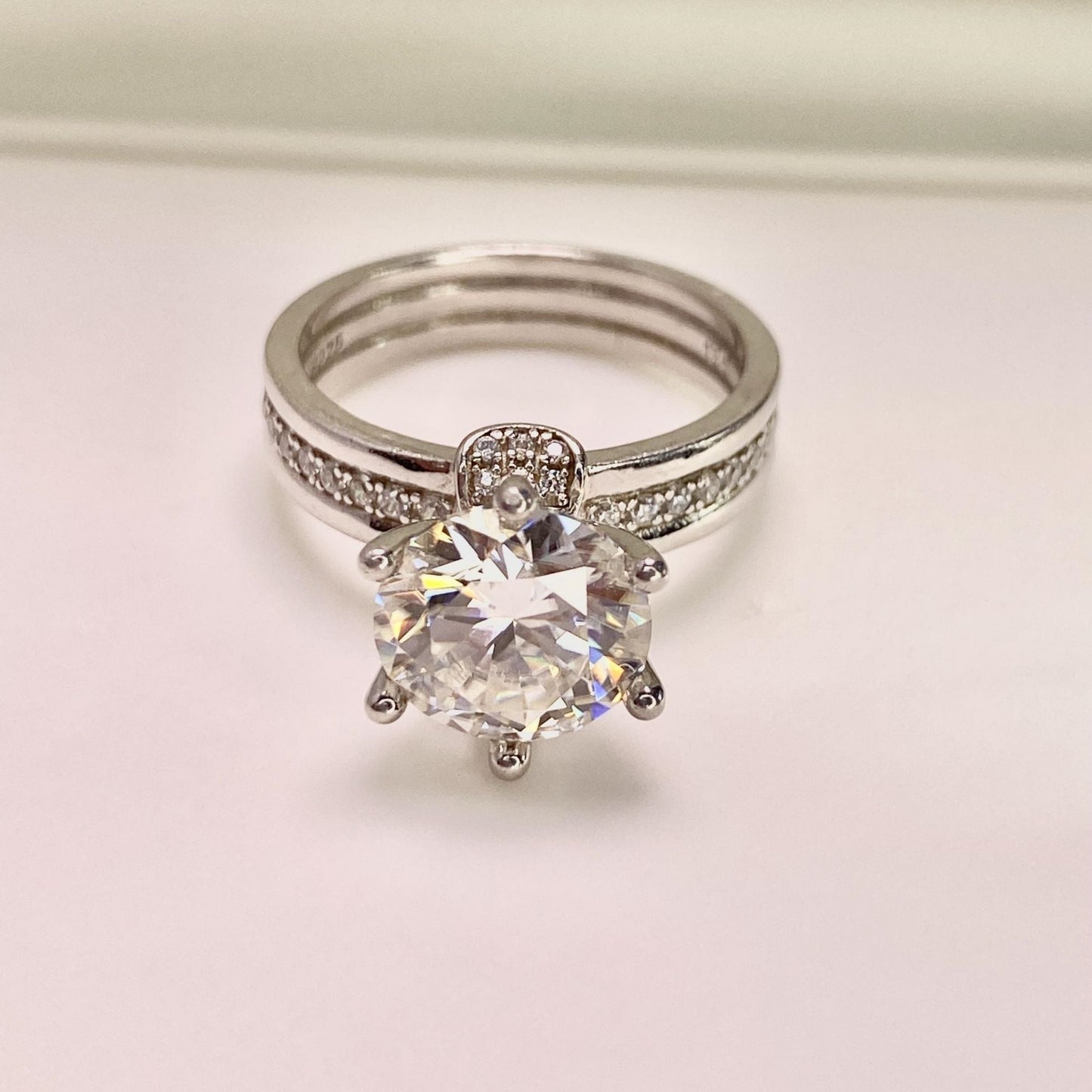 【#10】(にじいろ)S925モアサナイトのリング