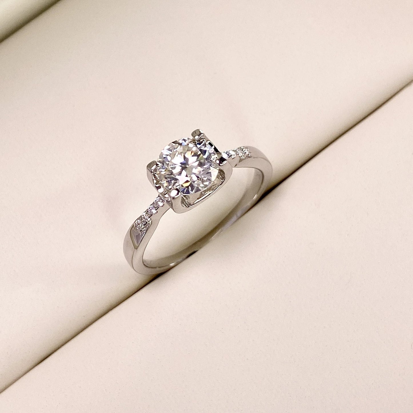 【#20】(つきすず)S925モアサナイトのリング