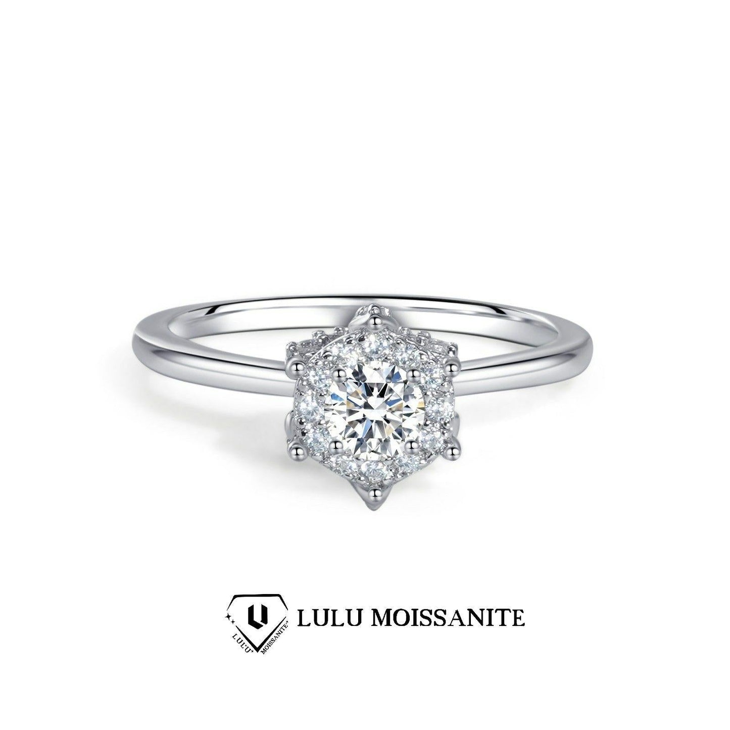 【#15】 (ひかりだま)  S925モアサナイトのリング