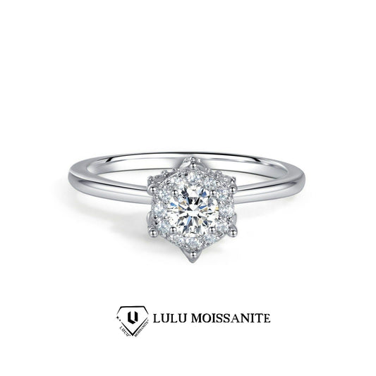 【#15】 (ひかりだま)  S925モアサナイトのリング