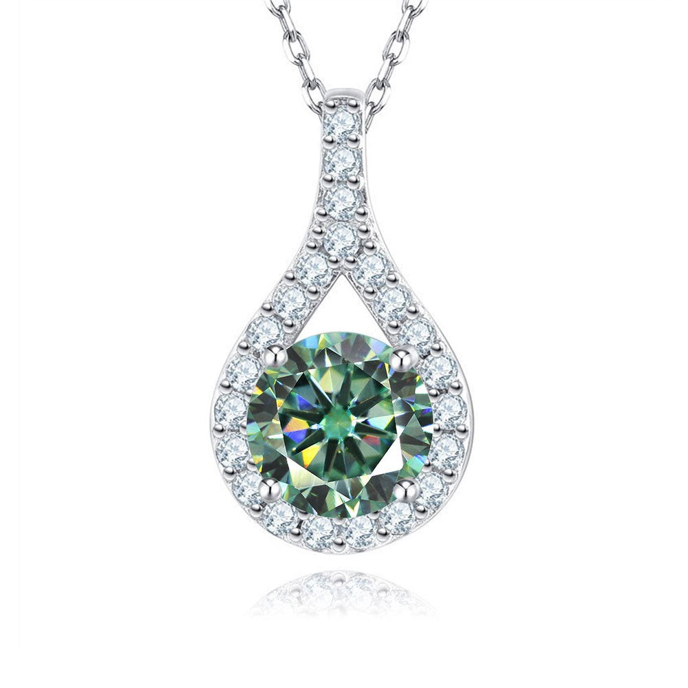 【#A314】(Eirlys)925スターリングシルバー 合成モアサナイトネックレス