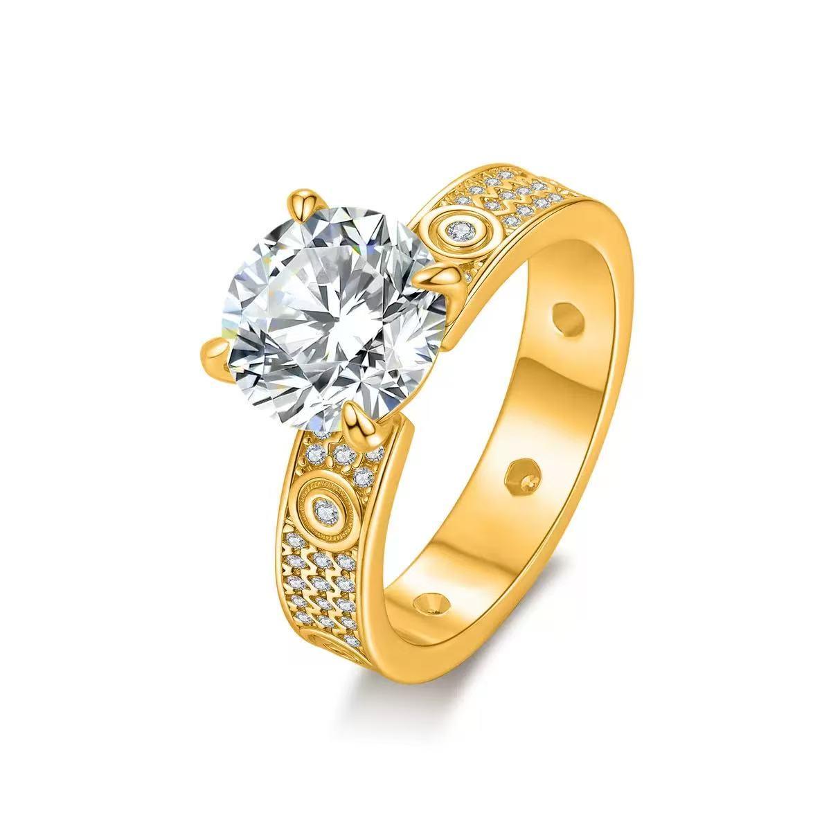 【#A 371】(パメラ)925スターリングシルバー合成モアッサナイトリング