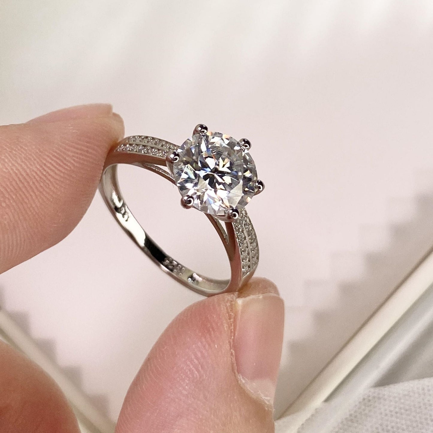 【#14】(ほしあかり)S925モアサナイトのリング