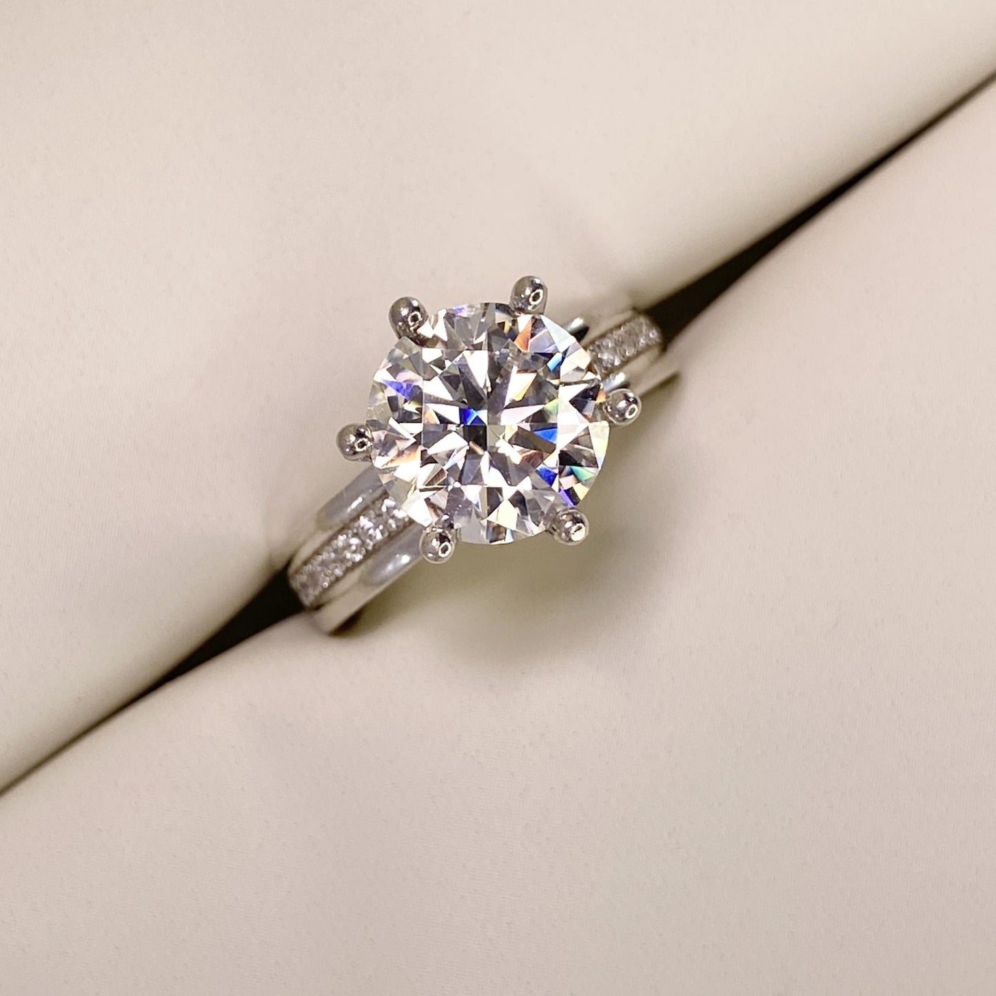 【#10】(にじいろ)S925モアサナイトのリング