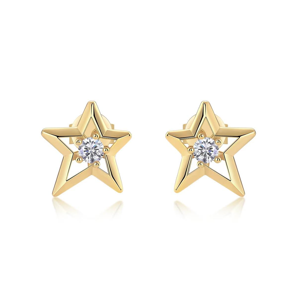 【#42】(ほしくず)S925モアサナイトのイヤリング