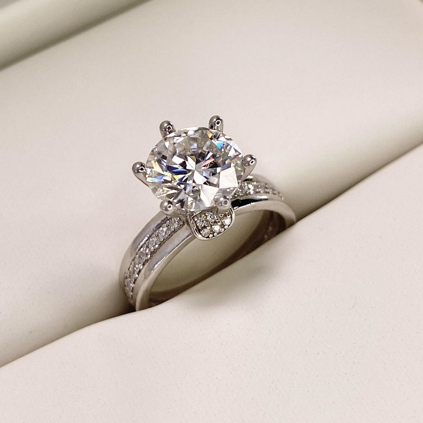 【#10】(にじいろ)S925モアサナイトのリング