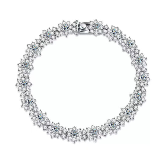 【#511】(Moon) S925モアサナイトのブレスレット