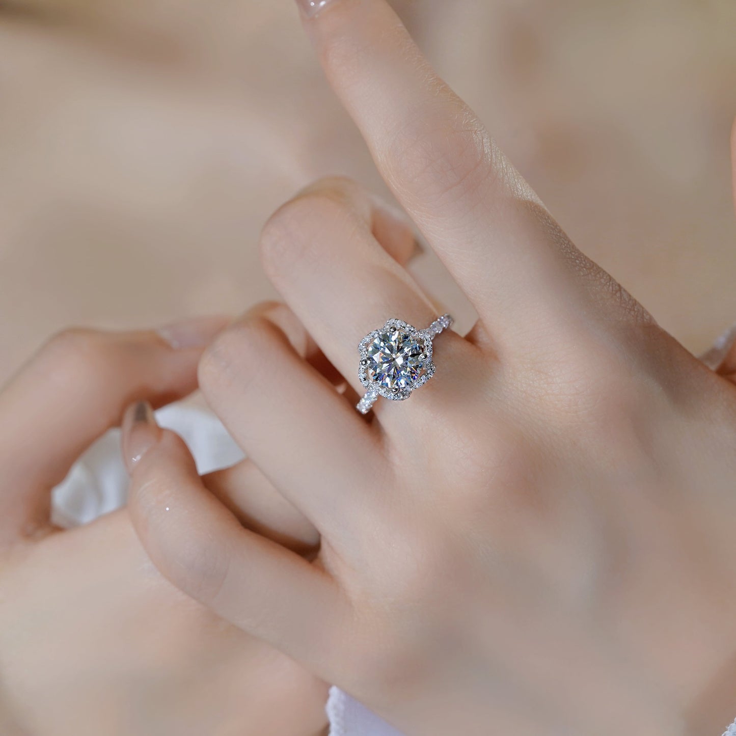 【#25】(あさつゆ) S925モアサナイトのリング