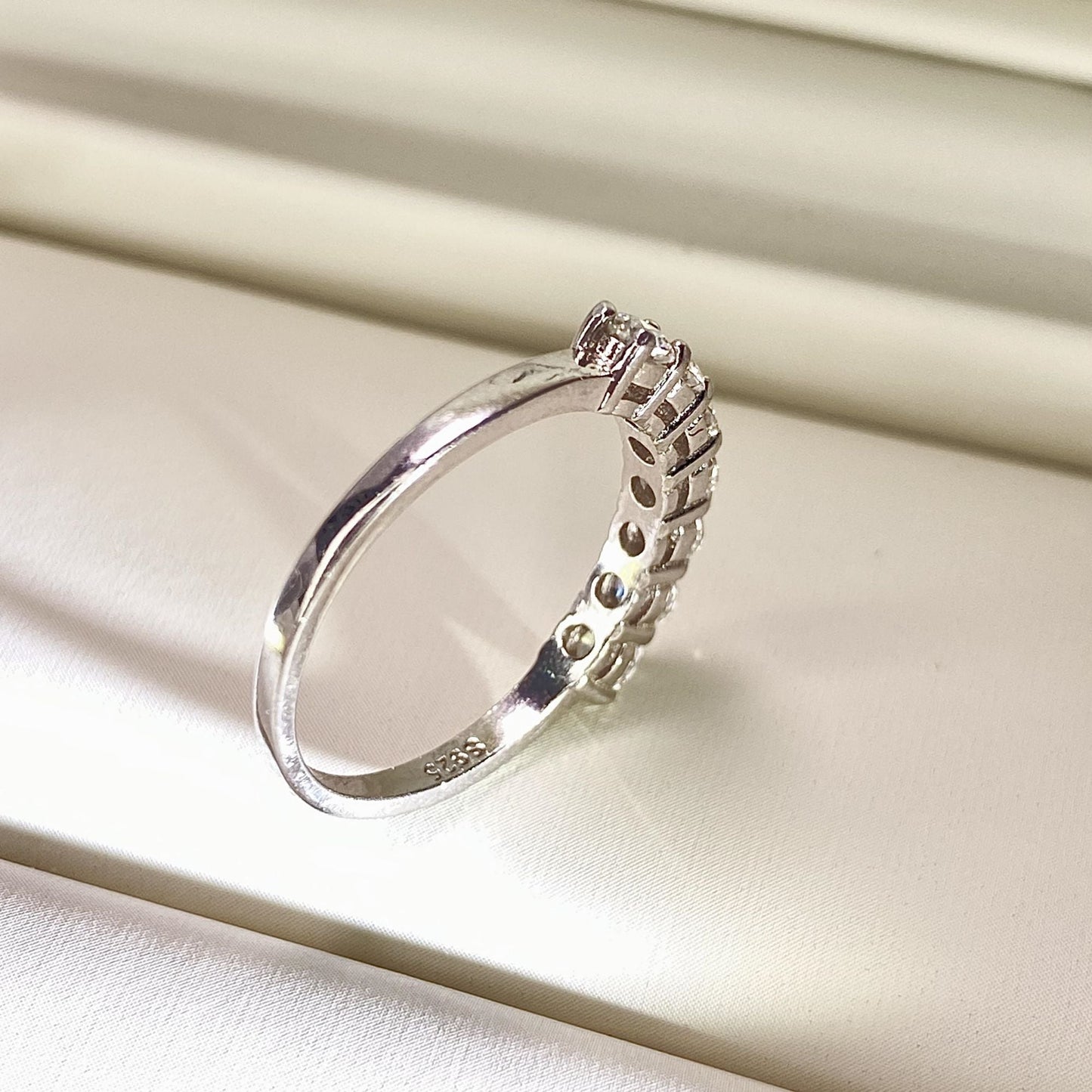 【#02】(るり)S925モアサナイトのリング