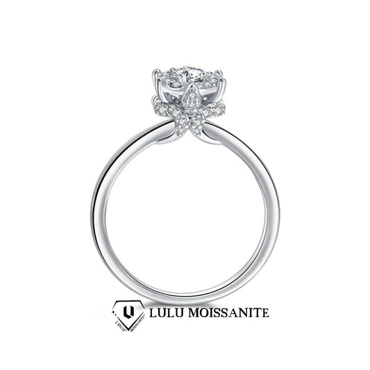 【#15】 (ひかりだま)  S925モアサナイトのリング