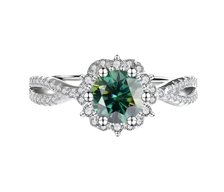 【#57】(げっかのはな) S925モアサナイトのリング