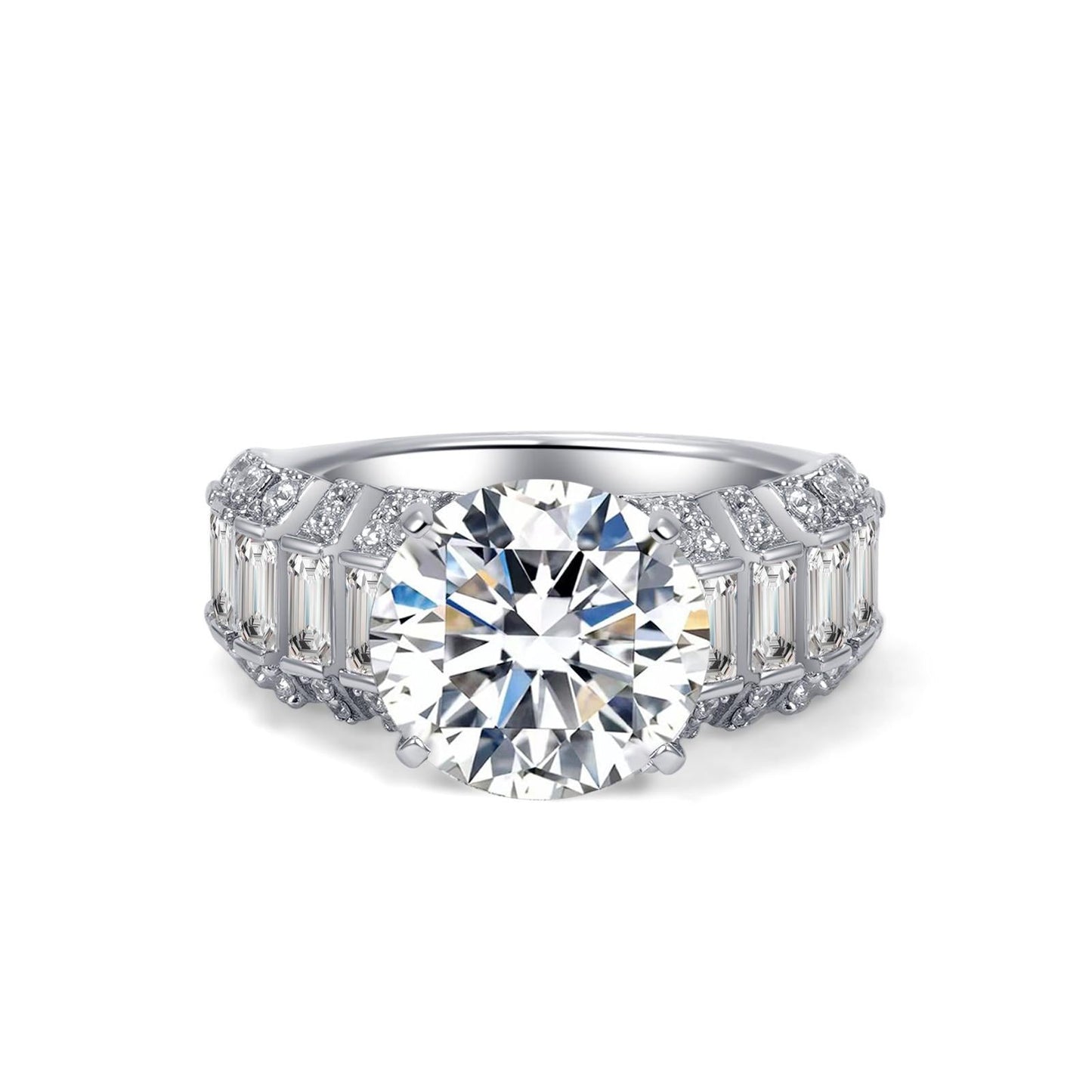 【#08】(こはく)S925モアサナイトのリング