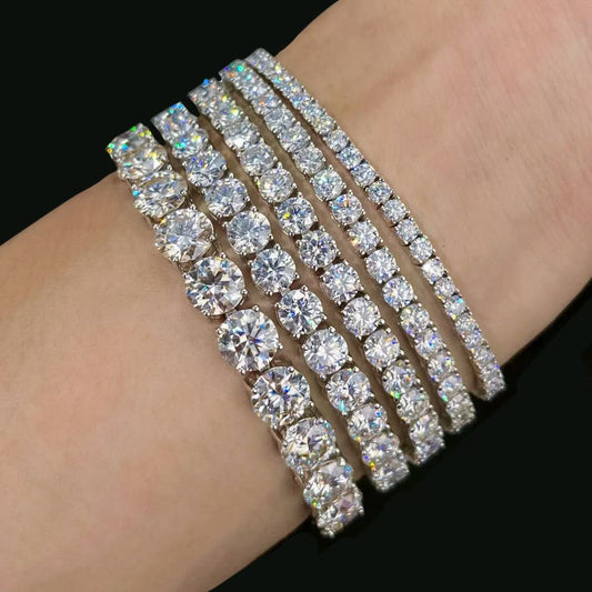 【#89】(かみやどる りゅうこう)S925モアサナイトのブレスレット