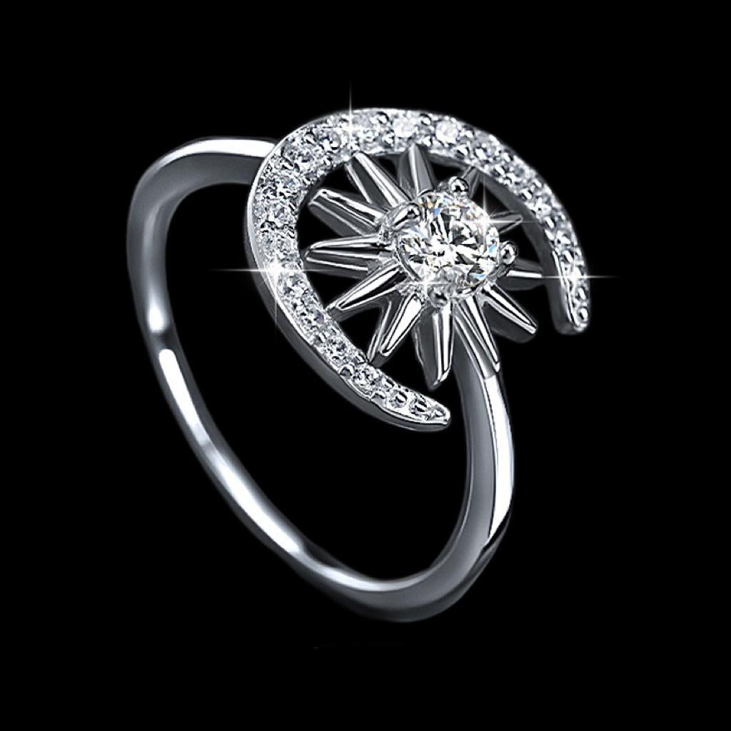 【#196】(シャーロット) 925スターリングシルバー 合成モアサナイトリング