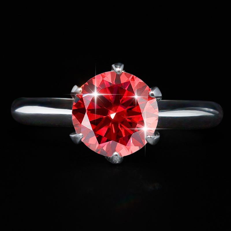 【#199】(Connie) 925スターリングシルバー 合成モアサナイトリング