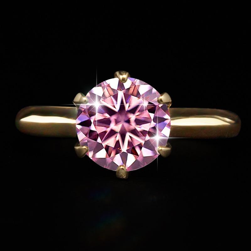 【#199】(Connie) 925スターリングシルバー 合成モアサナイトリング