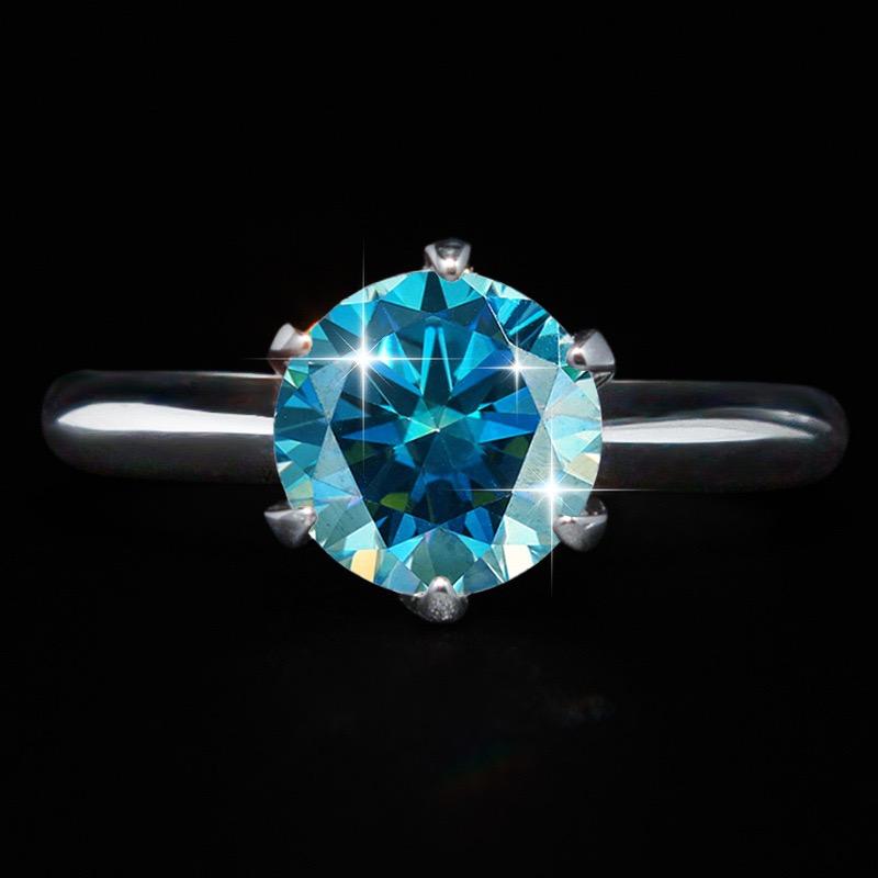 【#199】(Connie) 925スターリングシルバー 合成モアサナイトリング