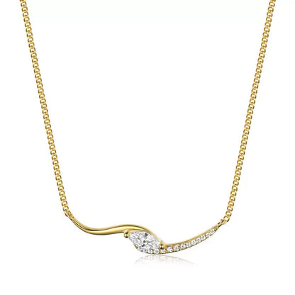 【#523】(Oliver) S925モアサナイトのネックレス