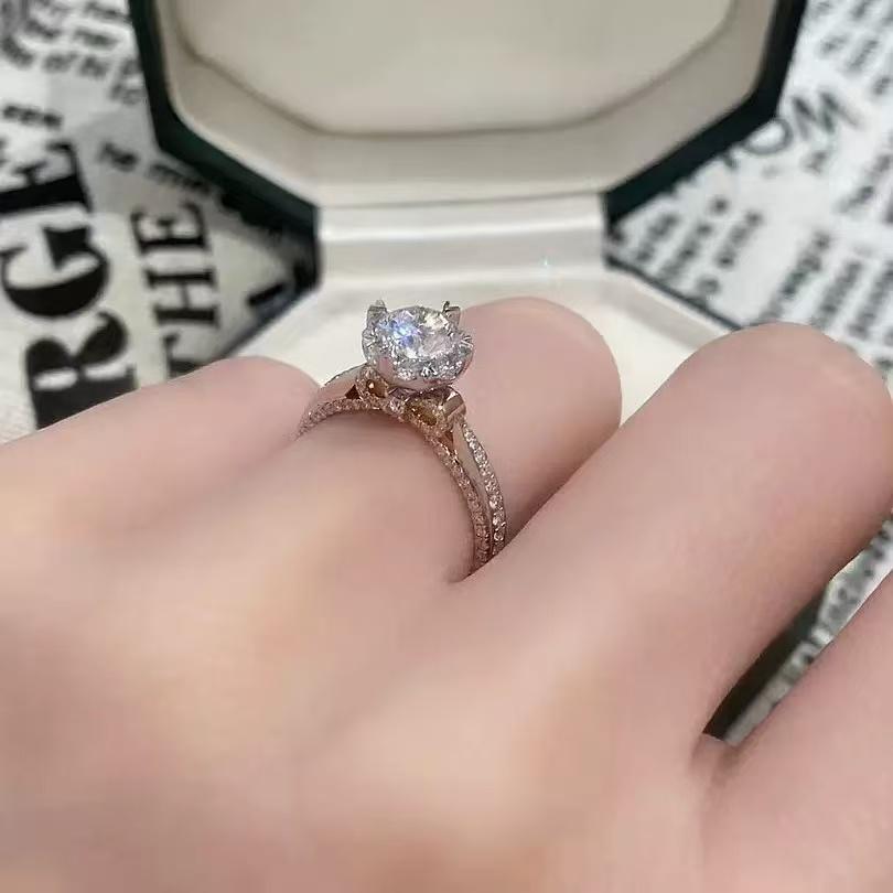 【#A 382】（トニーノ）925スターリングシルバー合成モアッサナイトリング