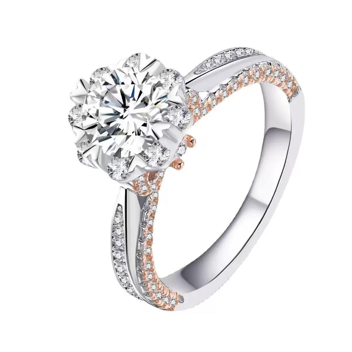 【#A 382】（トニーノ）925スターリングシルバー合成モアッサナイトリング