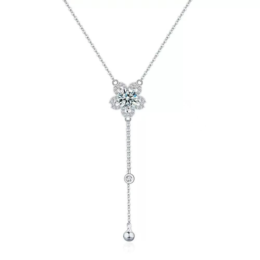 【#492】(Martha) S925モアサナイトのネックレス