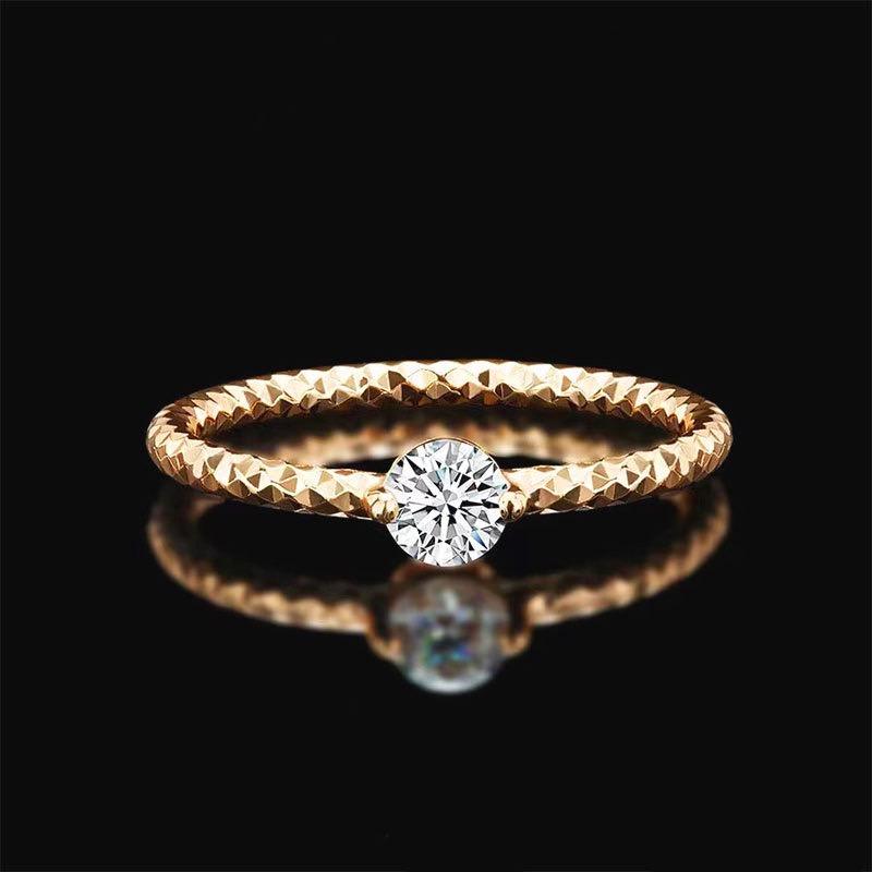 【#A269】(グレイスン) 925スターリングシルバー 合成モアサナイトリング