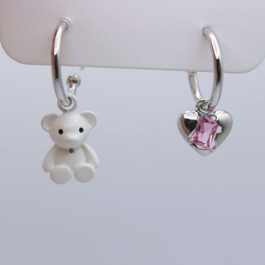 Bear with Gems Earring